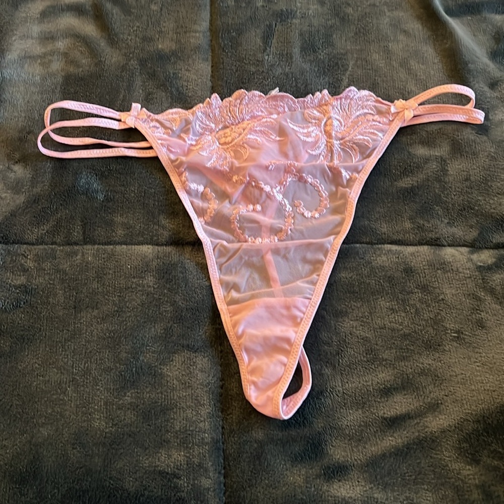 A.C.T. International pink lace lingerie two piece size 2X - Picture 5 of 7